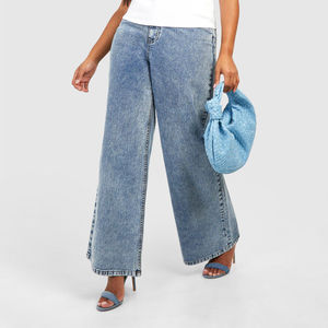 New <b>Stretch</b> Denim Plus Size Breathable Jeans <b>Cargo</b> Pants Oversize Jeans Pants For Women Trousers High Waist Women Bottom - Product Image 4
