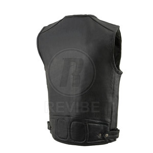 Classic Style Leather <b>Vest</b> For Biker Wear Online Sale High Quality Leather <b>Vest</b> Wholesale Price Leather <b>Vest</b> - Product Image 5