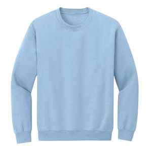 เสื้อสเวตเชิ้ตคอกลมสีฟ้าอ่อน แขนยาว ผ้าฟลีซเรียบ นุ่ม สบายๆ แบบลำลอง สำหรับผู้หญิง  ขายส่งเสื้อผ้าแฟชั่น - Product Image 1