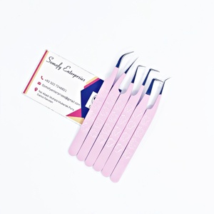 Pince à épiler professionnelle pour extension de cils Kitty Grip en acier inoxydable durable Hello Kitty Volume Tip Pince à épiler Logo privé - Product Image 6