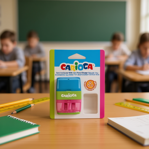 Gomma da Cancellare Carioca con Temperino, Confezione Blister da 12 Pezzi, Cancelleria Scolastica - Product Image 3