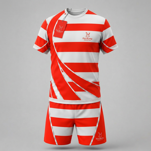 Uniforme de rugby profesional diseñado para brindar comodidad, resistencia y movilidad con materiales de primera calidad e impresión personalizada. - Product Image 6