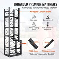 15.55x12.99x49.8 supports de support de cylindre réfrigérant stockage pour gaz fréon 3 petits réservoirs de bouteille pour stockage de gaz fréon azote