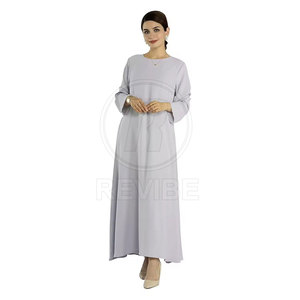 Abaya élégante pour femmes - Modeste, longue jusqu'au sol, manches longues, respirante, légère, pour un usage quotidien - Product Image 4