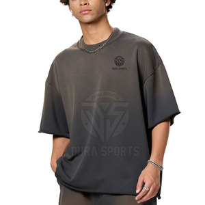 เสื้อยืดผู้ชายพิมพ์ลายผ้าฝ้าย 100% ทรงหลวม แขนสั้น ราคาประหยัด ระบายอากาศได้ดี น้ำหนักเบา ลายซันเฟด - Product Image 2