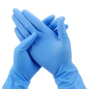 Guantes Negros de Vinilo y Nitrilo, Talla M, Sin Polvo, Protección Quirúrgica - Product Image 3