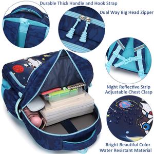 Cute Dinosaur Space School <b>Backpack</b> with Lunch Bag Set Lightweight Primary <b>Student</b> Bookbag for Boys and Kids <b>student</b> bag - Product Image 4