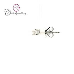 ต่างหูเพชรแท้ทรงเหลี่ยมบริลเลียนท์ 0.22 กะรัต G/VS ทองคำขาว 18K ดีไซน์เรียบหรู สวยงาม เหมาะสำหรับทั้งชายและหญิง - Product Image 2