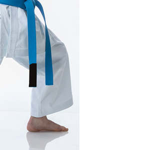 White Judo Gi Unisex Adult Regular Fit Polyester/Cotton Breathable Lightweight Plain Dyed Martial Arts Wear Blue <b>Belt</b> Included - Product Image 5