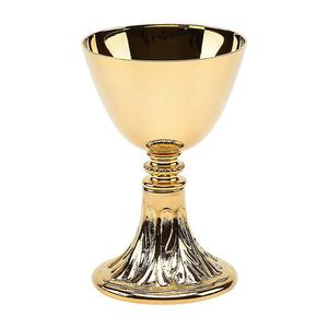 ถ้วยศักดิ์สิทธิ์สีทองกำลังเป็นที่นิยม สามารถปรับแต่งได้พร้อมลวดลายแกะสลัก ถ้วยศักดิ์สิทธิ์ทำด้วยมือจากทองเหลืองคุณภาพสูงสำหรับโบสถ์ - Product Image 2