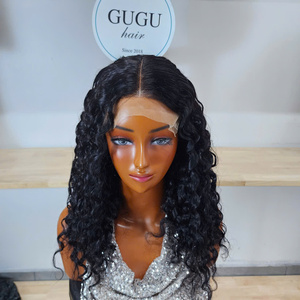 Perruque Cheveux Humains Vierges Bouclés Birmans Couleur Naturelle Haute Qualité HD Transparente pour Lace Longue Cheveux Vietnamiens Prix de Gros - Product Image 1