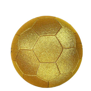 Perfect <b>Bounce</b> Gold Glitter Colour Soccer <b>Ball</b> PU PVC Leather Official Match Waterproof Training Custom Sizes Football - Product Image 6