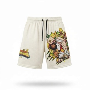 Shorts de basketball unisexe IOTA SPORTS en maille extensible de qualité supérieure avec logo frontal, 100 % polyester, entrejambe de 7 pouces, anti-plis et respirant - Product Image 5
