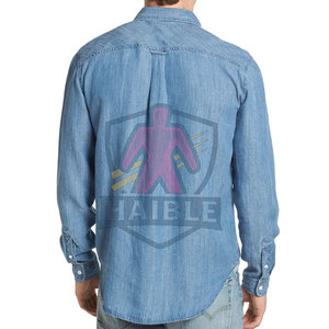 Chemises décontractées en coton 100% à texture douce et coutures durables, respirantes, séchage rapide, haute qualité, confort quotidien, chemise en jean - Product Image 2