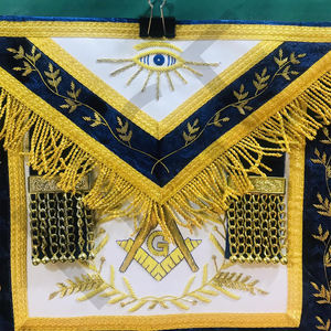 Tablier maçonnique bleu de haute qualité - Product Image 5