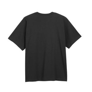 เสื้อยืดผู้ชายทรงหลวม สีดำ ผ้าฝ้ายนุ่ม สวมใส่สบาย คอกลม แขนสั้น แบบเรียบง่าย เหมาะสำหรับใส่ทุกวัน - Product Image 2