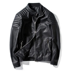 Chaquetas de Cuero Formales para Hombre, Primavera, Alta Calidad, Cuero PU, Resistentes al Viento e Impermeables, Corte Holgado, Prendas Exteriores de Lujo - Product Image 5