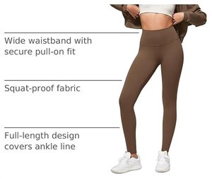 Leggings taille haute pour femme, extensibles, pour yoga, entraînement, gym, fitness, avec contrôle du ventre, anti-transpiration, respirants, tenue de sport - Product Image 6