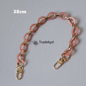 Cadena de resina, collar colorido hecho a mano, joyería de moda elegante, accesorio ligero y duradero para mujeres y niñas Tradebyd - Product Image 2
