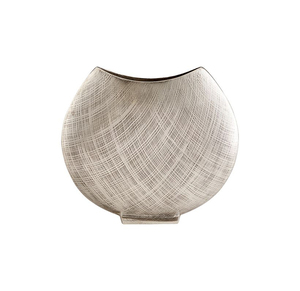 Vase à fleurs en aluminium artisanal avec surface texturée raffinée pour des présentations sophistiquées - Product Image 5