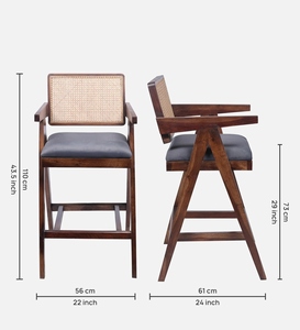 เก้าอี้บาร์ปรับระดับได้หนัง PU อูราโนพร้อมฐานโลหะสีเทา เฟอร์นิเจอร์บาร์ครัวแบบโมเดิร์น - Product Image 6