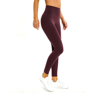 Custom Logo Seamless Scrunch Fitness <b>Leggings</b> <b>Women</b> Classic Solid Pattern <b>Waterproof</b> Breathable Windproof Elastic Waist High - Product Image 1