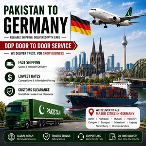 Service d'expédition du Pakistan vers l'Allemagne |   Transport aérien, maritime et routier |   Livraison de marchandises porte à porte |   LCL/FCL & DDP/DDU Incoterms - Product Image 1