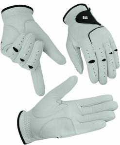 Dernier modèle de gants de golf en cuir véritable blanc antidérapants à doigts complets pour hommes adultes, légers et durables - Product Image 4
