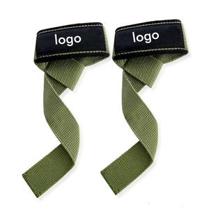 Correa de muñeca de neopreno con logotipo personalizado de tendencia, envolturas para entrenamiento físico, gimnasio, levantamiento de pesas, correas de mano para levantamiento de pesas, Algodón hecho - Product Image 1