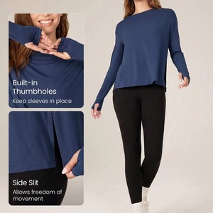 Polyester/Nylon Women BJJ Rash Guard Anti-UV Breathable Custom <b>Print</b> Long Sleeve Grappling Top Compression Tee Bulk - Product Image 2