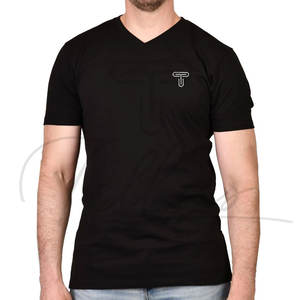 High Quality <b>Men</b> <b>Extra</b> <b>Long</b> Slim V-Neck <b>T</b>-<b>Shirt</b> Best Selling <b>T</b>-<b>Shirt</b> for <b>Men</b> Solid Color <b>Extra</b> <b>Long</b> Slim V-Neck <b>T</b>-<b>Shirt</b> - Product Image 3