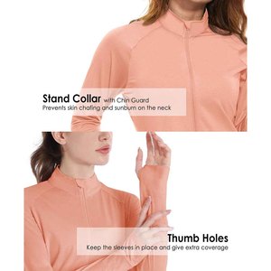 เสื้อแจ็คเก็ตแทร็คเนื้อผ้านุ่ม ผลิตจากโพลีเอสเตอร์ผสมสแปนเด็กซ์ ขนาดปรับได้ตามต้องการ สวมใส่สบาย ระบายอากาศได้ดี สำหรับผู้หญิง - Product Image 5