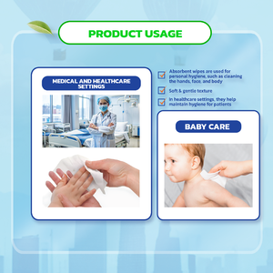 Lingettes nettoyantes absorbantes jetables non tissées certifiées ISO 9001 pour la maison et la cuisine, 50/80 feuilles, vente en gros en vrac, fabrication OEM au Vietnam - Product Image 5