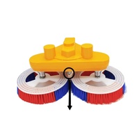 MULTIFIT Tête de brosse de nettoyage de panneaux solaires à double tête MULR-C le meilleur outil pour le nettoyage solaire