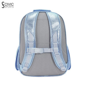 Mochila de estudiante de color para niñas Material de fibra de moda con Oxford para uso escolar mochila con purpurina - Product Image 3