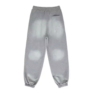 Pantalon de jogging évasé ample délavé à l'acide et effet soleil décoloré pour homme, style streetwear décontracté et confortable, collection 2026 - Product Image 3