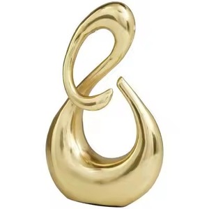 Elegant Finish Metal Sculpture <b>Decorative</b> Showpiece Figurine Home Living Room Office <b>Table</b> <b>Decor</b> Interior Accent - Product Image 2