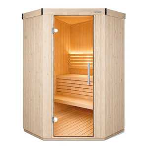 Nueva Cabina de Sauna Tradicional de Madera Premium para 2 Personas, Modelo S1515L S1515R, Diseño Escandinavo Finlandés para Interiores - Product Image 1