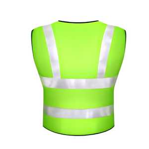 Chaleco de Seguridad Vial Reflectante de Alta Visibilidad para Trabajos en Carretera, Naranja, Amarillo, Verde Lima, Rosa, con Bolsillos y Cremallera Desprendible - Product Image 2