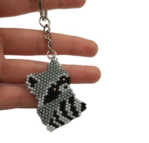 souvenir women accessory kids gift festive decor craft <b>keyring</b> beaded pendant handmade beads creative accessory elegant - Product Image 5