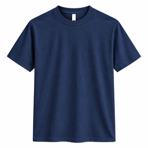 เสื้อยืดคอกลมผู้ชายแบบเรียบง่าย ปรับแต่งได้ 100% เป็นมิตรกับสิ่งแวดล้อม น้ำหนัก 200 กรัม ทรงปกติ ผลิตจากผ้าฝ้าย ขายส่ง - Product Image 1