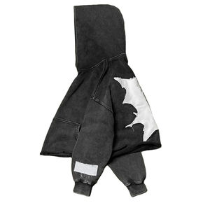 Sweat à capuche pour homme en coton mélangé respirant à séchage rapide, avec broderie appliquée effet vieilli, fabriqué par les meilleurs fabricants - Product Image 3