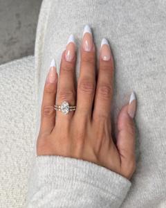 3 Carat Oval Cut Lab Grown Diamond Engagement <b>Ring</b> Set _ <b>Dainty</b> Band with Side Stones _ Matching Band _ 14K IGI Certified - Product Image 6