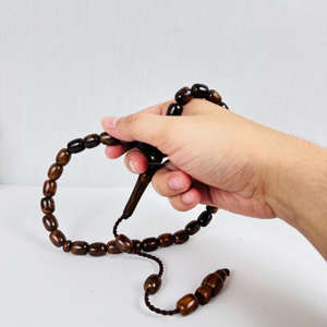 Bismillah Tasbih Musulmans 33 Perles Misbah Catholique Fournisseur En Gros Meilleure Qualité Islamique Tasbih Chapelet Perles De Prière En Bois De Rose - Product Image 4