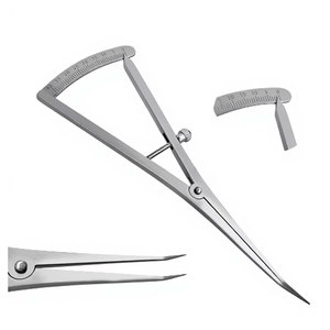 Calibre angulaire de 7 pouces pour la mesure et la cartographie osseuse, échelle de précision 0-40 mm, instrument chirurgical dentaire de qualité allemande - Product Image 1