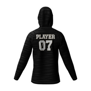 Maillot de basketball personnalisé à capuche imprimé par sublimation, respirant, anti-humidité, séchage rapide, 100 % polyester - Product Image 2