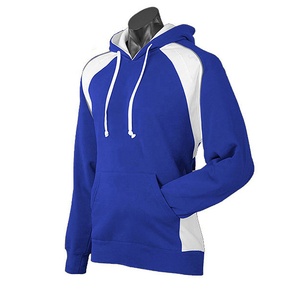 Sudadera con capucha de algodón polivinílico de contraste para hombre personalizada al por mayor, Sudadera con capucha de panel de equipo transpirable ecológica para la temporada de otoño - Product Image 1