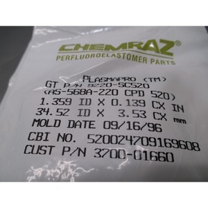 Chemraz 9220-SC520 O-RING AS-568A-220 CPD 520 - Equipo y Piezas de Semiconductores de Confianza de Marca Global - Product Image 3
