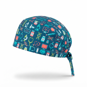 Casquette de travail professionnelle en coton pur, personnalisable avec logo, pour femmes, hommes, unisexe, médecins, infirmières, casquette de bloc opératoire à boutons - Product Image 1