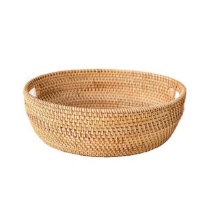 Panier de rangement écologique en rotin tissé à la main en osier pour fruits et légumes - Product Image 3